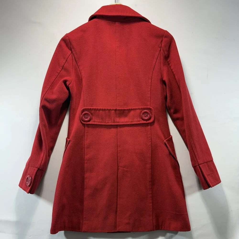 Windsor Red Wool Blend Lined Blazer Jacket Size S Classic - Picture 13 of 13